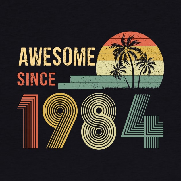 38 Years Old Awesome Since 1984 Gifts 38th Birthday Gift by peskybeater